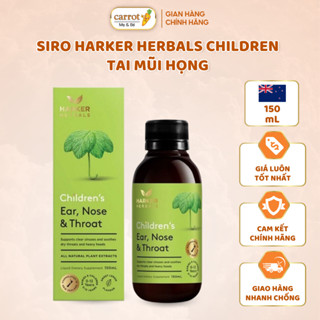 Siro Harker Herbals Children tai mũi họng xanh lá dành cho trẻ 0-12 tuổi 150ml
