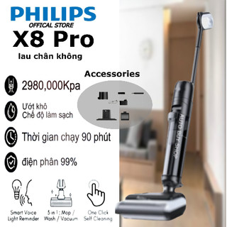 Máy Hút Bụi Khô & Ướt X8 PRO / Cây Lau Nhà Thông Minh Diệt Khuẩn 99.9% | hàng sẵn có Máy Hút Bụi Lau Nhà Cầm