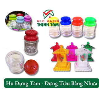 Hũ đựng tăm đựng tiêu nhựa