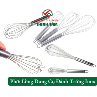 [THỊNH TÂM] Phới lồng/Dụng cụ đánh trứng, khuấy trộn bột, đánh bông kem bơ bằng thép không gỉ