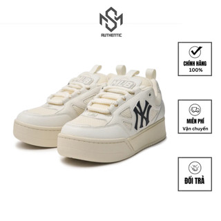 Giày bánh mì MLB chính hãng - giày sneaker chunky wide NY đế cao ôm form nam nữ | 3ASXCCW4N