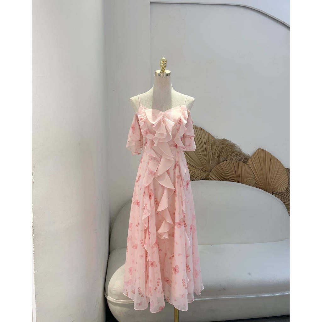 TIELA Đầm váy hoa bèo hồng -Calantha Dress | BigBuy360 - bigbuy360.vn