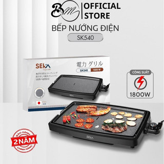 Bếp nướng điện seka sk540 công suất 1800w không khói, vỉ nướng nhôm phủ chống dính có kèm khay hứng dầu sp41233496