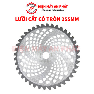 Lưỡi cắt cỏ 255mm lưỡi cưa tròn hợp kim lõi cốt 24,5mm lưỡi cắt dùng cho các loại máy cắt cỏ thông dụng