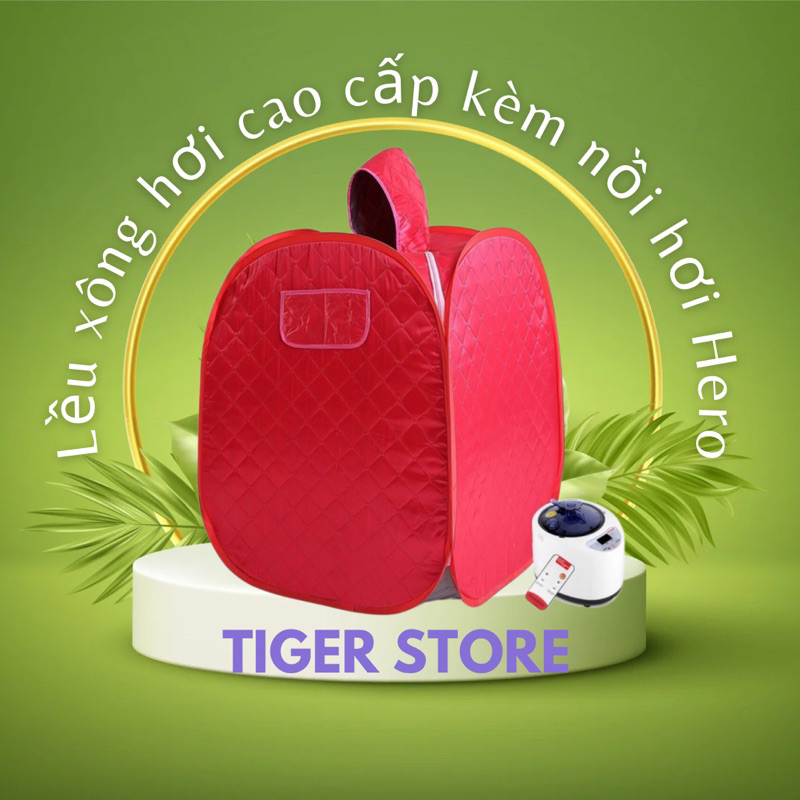 Combo Lều Xông Hơi Kèm Nồi Xông Hơi Điện Tại Nhà Mini 2L 2,6L 3L 4L Dùng Cho Gia Đình, Sau Sinh, Spa-Có Tích Hợp Remote