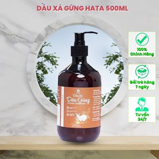  Dầu xả gừng HATA dưỡng tóc mềm mượt giúp giữ ấm da đầu ngăn ngừa cảm lạnh 500ml 