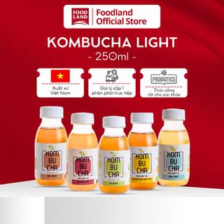 Kombucha Light Vị Bí Đao,Chanh Tươi Mật Ong,Chanh Leo,Dừa Tươi,Me Tươi -Trà hoa quả lên men con giống scoby - Foodland
