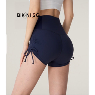 Bikini SG Quần bơi nữ lưng cao bikini dây rút vải thun lạnh co giãn 4 chiều đi bơi biển đẹp