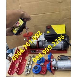 Máy tời điện pa800 lắp điều khiển từ xa và rùa chạy