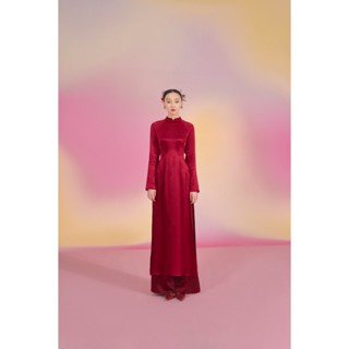   XÉO XỌ  Set áo dài Châu Lưu Chất liệu 100% Tơ tằm Dáng chiết eo Tay dài 