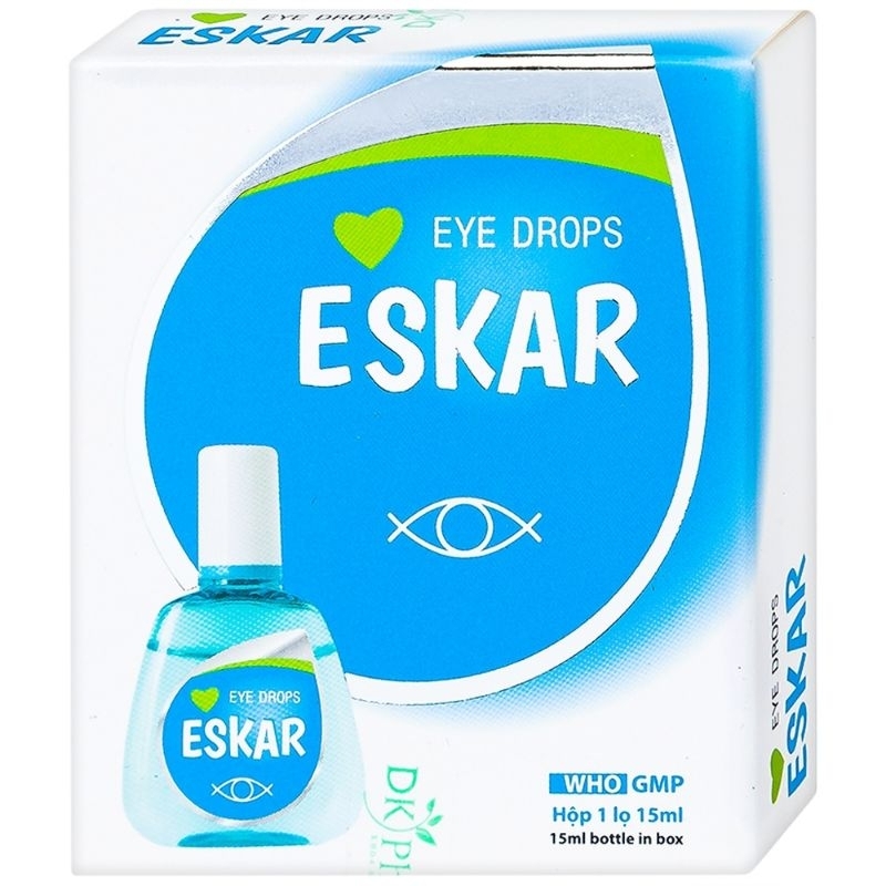 Nước nhỏ mắt Eskar EYE DROPS dùng rửa mắt, ngừa đau mỏi mắt