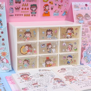 (Set 6 tấm) STICKER DÁN CUTE DỄ THƯƠNG TRANG TRÍ [Tiệm Chú Quậy]