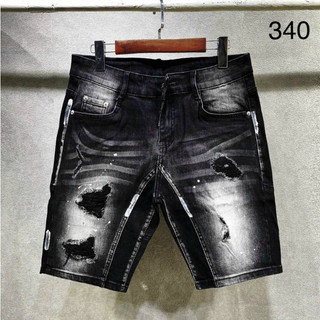 quần short jean nam ngắn đen rách vá in thỏ đẹp mẫu mới hot,chất jean mềm mại co giãn tốt4