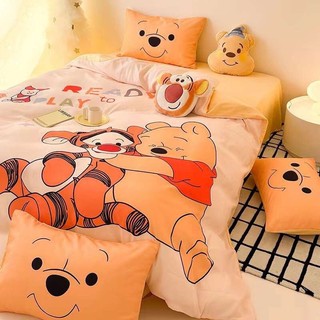 Bộ Drap Giường Chần Bông Gấu Lobby Cực Dễ Thương Cotton M6*2M-M8*2M [CHỌN MẪU]