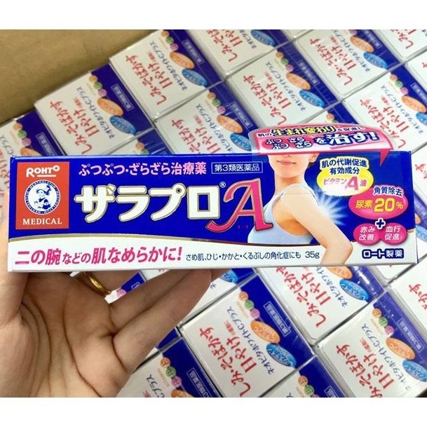 Kem Viêm Nang Lông Rohto Zaraporo 35g Nhật Bản