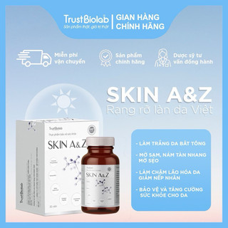   Viên uống trắng da SKIN AZ , làm mờ thâm nám, tàn nhang, giúp da căng bóng – Đánh thức vẻ đẹp phụ nữ Việt
