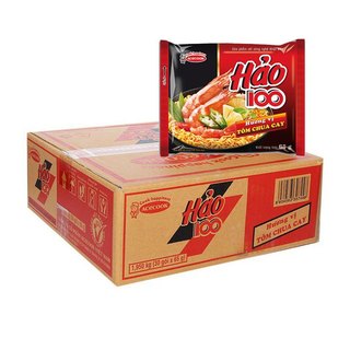 Thùng 30 gói mì hảo hảo 100 tôm chua cay 65g