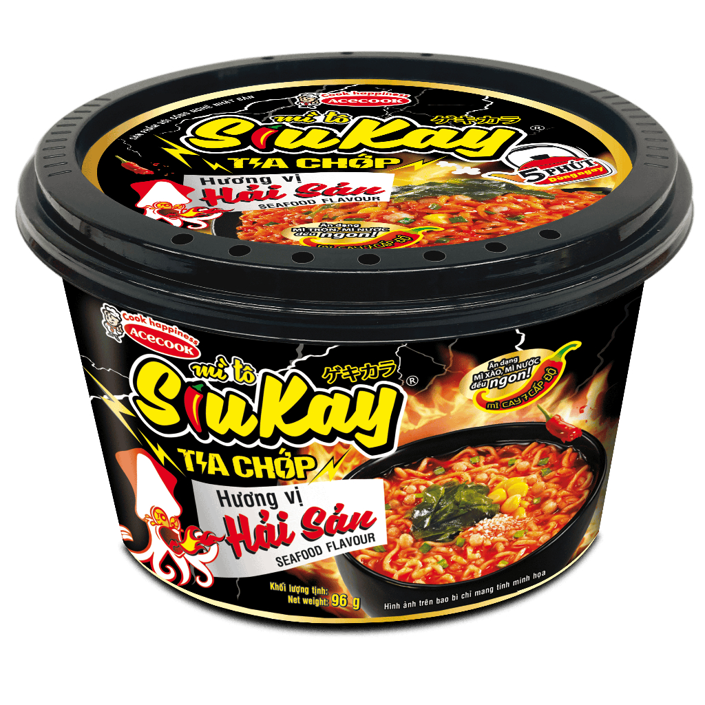Tô Mì Siukay Hải Sản 96g - Mì Tô Siukay Hải Sản Siêu Cay Thách Thức Mọi Vị Giác