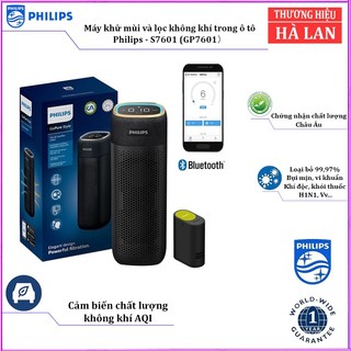 Máy khử mùi và lọc không khí trong ô tô philips s7601 . hàng chính hãng