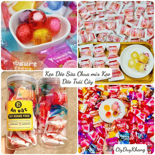 Kẹo dẽo sữa chua mix kẹo dẽo trái cây hộp 245g