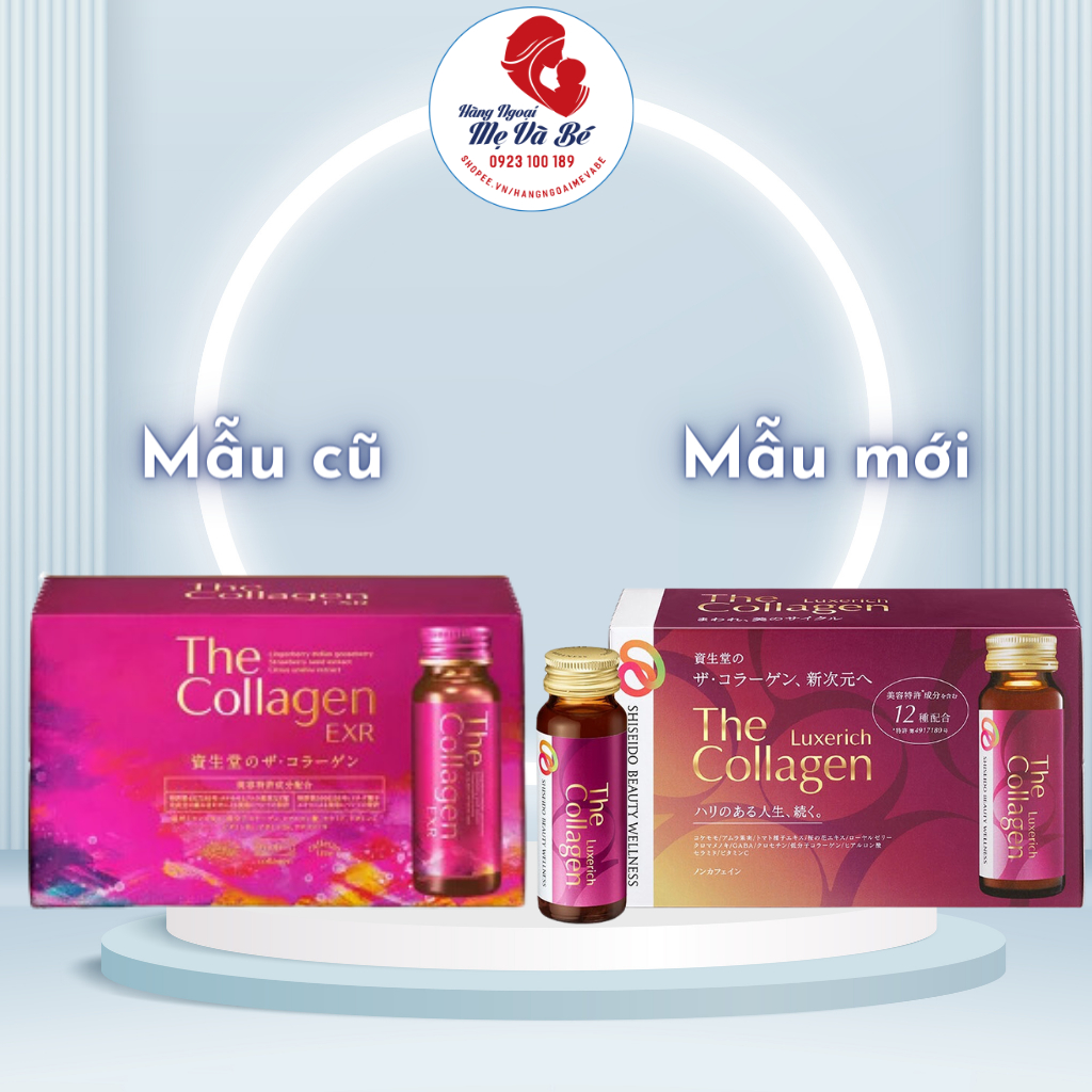 Shiseido The Collagen EXR/ LUXERICH hộp 10 chai x 50ml Nhật Bản giúp đẹp da, hỗ trợ đề kháng