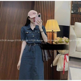 Đầm Jean kèm dây đai cao cấp siêu xinh MẶC NHÀ DU LỊCH VÀ CÁC BUỖI TIỆC CÙNG BẠN BÈ