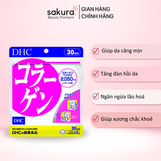 Viên uống Collagen DHC làm mịn, đẹp và chống lão hoá da - Sakura Beauty Premium