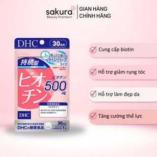 Viên uống DHC Biotin ngăn ngừa rụng tóc, hỗ trợ làm đẹp da - Sakura Beauty Premium