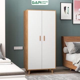 Tủ quần áo gỗ 2 cánh phong cách Nordic thương hiệu Gapi