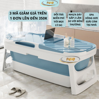 Bồn tắm gấp gọn FUHO dành cho người lớn chất liệu nhựa PP và hạt nhựa TPE, có thể làm bể bơi trẻ em