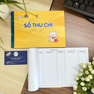 Sổ thu chi nhỏ khổ a5/ 70 tờ giấy dày