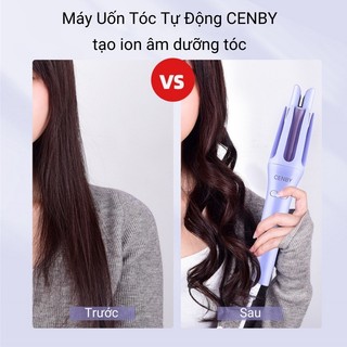 Máy uốn tóc, máy làm xoăn, máy uốn tóc tự động, máy làm tóc xoăn trục xoay 360° chất liệu gốm sứ