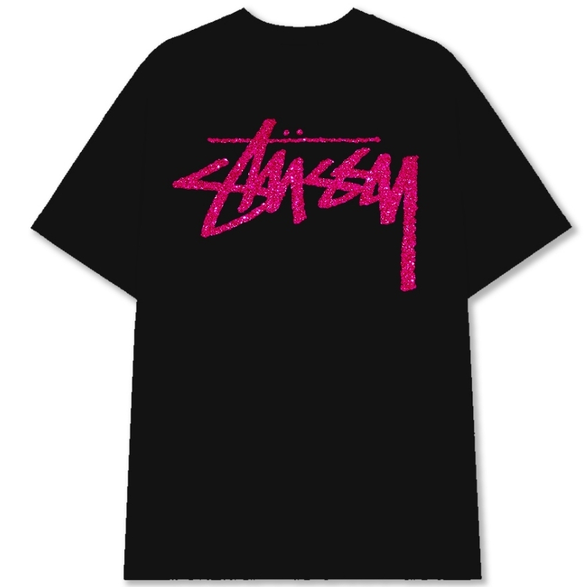Áo Phông Nam Nữ , Áo Thun Stussy Nam Nữ Basic Kim Tuyến Full Tag Mác Romance Form Rộng Chất Liệu 100% Cotton Hot 2024