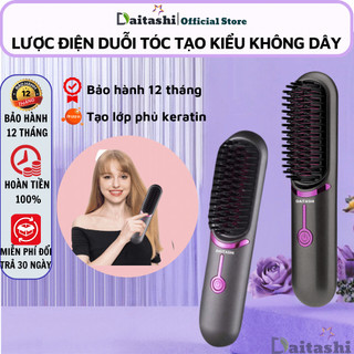  Lược điện chải tóc không dây ion âm DAITASHI DTS1 cung cấp ion âm làm mềm mại tóc giảm xơ rối tạo kiểu nhanh chóng 