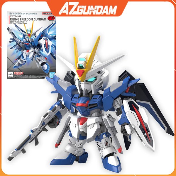 [CÓ SẴN]  Mô Hình Lắp Ráp Gundam SD EX-Standard Rising Freedom Gundam, Chính Hãng Bandai