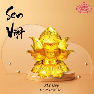 Bánh Đậu Xanh Hoa Sen Rồng Vàng Minh Ngọc Sen Việt 150g