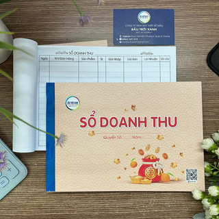 Sổ doanh thu nhỏ khổ a5/70 tờ giấy dày