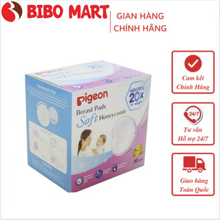 Miếng Lót Thấm Sữa Pigeon 3D Siêu Mềm ✔Hộp 30 Miếng