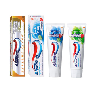Kem đánh răng Aquafresh Bạc Hà/Whitening Action/Triple Protection/Fresh Minty Anh, Nhật - Bàn chải đánh răng Aquafresh