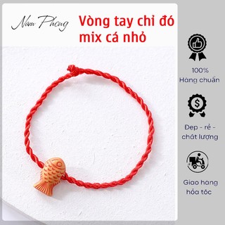 Vòng tay chỉ đỏ mix cá nhỏ đáng yêu