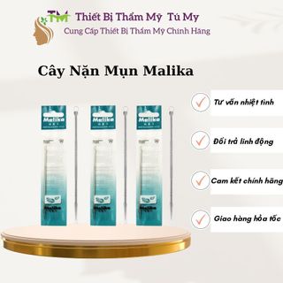 Cây nặn mụn malika, que năn mụn inox 2 đầu dùng cho cá nhân spa thẩm mỹ viện