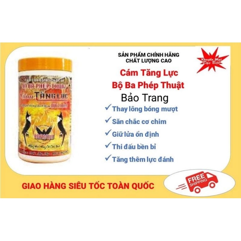Cám tăng lực chào mào Bộ Ba Phép Thuật, chuyên dùng cho chim đấu trường, Bảo Trang.