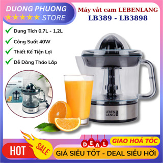  Máy Vắt Cam LEBENLANG LB389 LBL3898 Công Nghệ Đức Máy Vắt Cam Tự Động Nhỏ Gọn Dung Tích 0.7L 1.2L Vắt Kiệt Nước BH 12T 