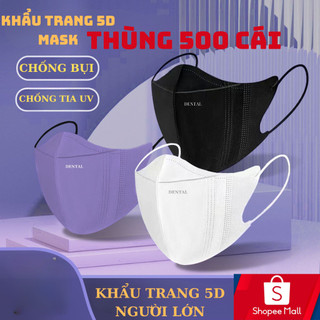 Thùng 500 chiếc khẩu trang 5D NHẬT ANH MASK chính hãng 3 lớp kháng khuẩn chống tia UV , chống nước và bụi bẩn