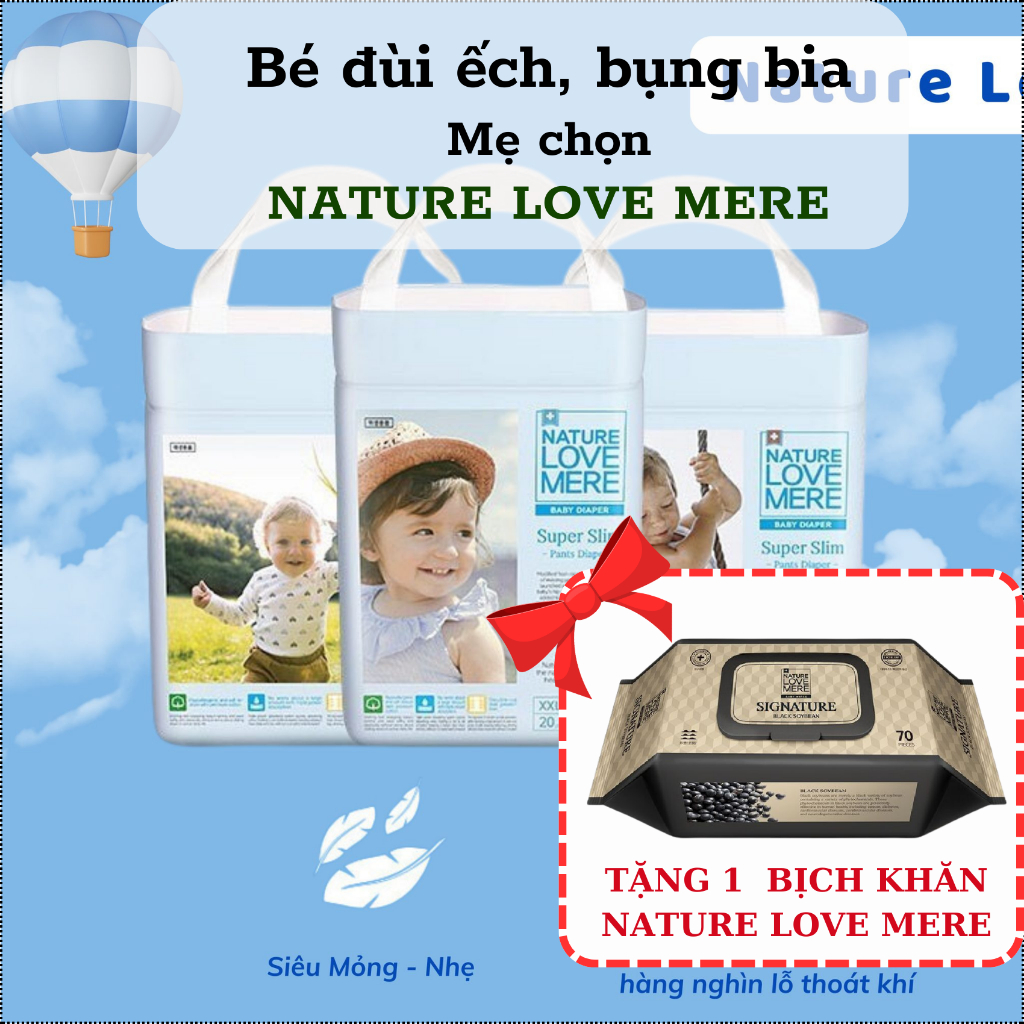 Tã/bỉm Nature Love Mere cho bé