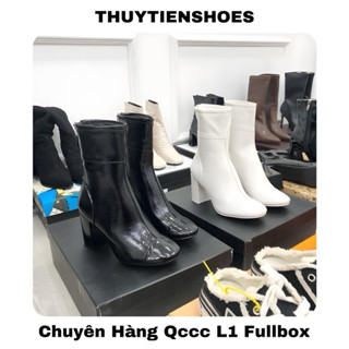  Bốt nữ mũi tròn kéo khóa cao cổ 7p siêu ôm chân fullbox qccc loại 1 . Thuytienshoes 