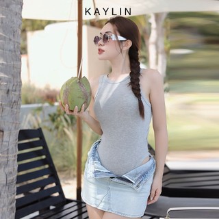 Bộ Bodysuit KAYLIN hở lưng chất vải cotton co giản phong cách phù hợp với nàng cho mùa hè - N2197
