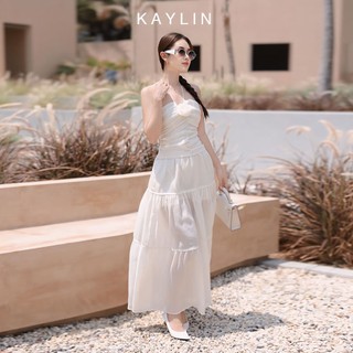 Set KAYLIN áo hoa kèm chân váy dài chất vài voan tơ phong cách nàng thơ thanh lịch - N2195