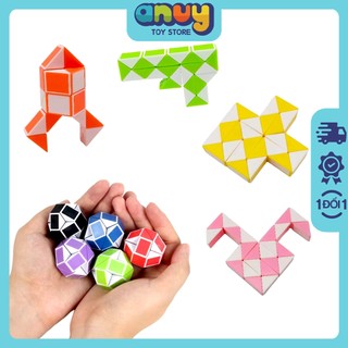 Rubik rắn magic snake ma thuật xếp hình 24 đoạn gấp khúc