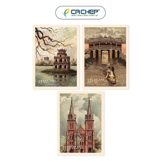 Cá Chép - Combo 3 postcards Danh thắng Việt Nam